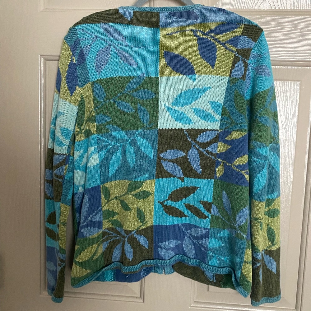 Vintage Northern Isles Patchwork Knit Cardigan - image 2